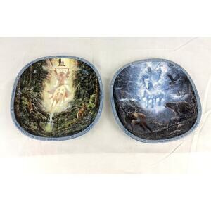 VTG Lot of 2 Decorative‎ Collectors Plates Visions of the Sacred 1990s Limited